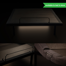 Load image into Gallery viewer, Adjustapedic 6.0 adjustable bed base showing USB charging ports, underbed LED lighting, and mattress retainer bar — Sleepdoctor Australia.