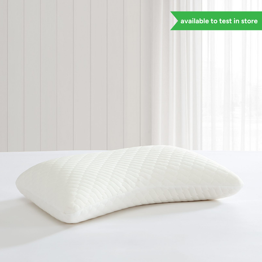 Biotech memory foam pillow on bed