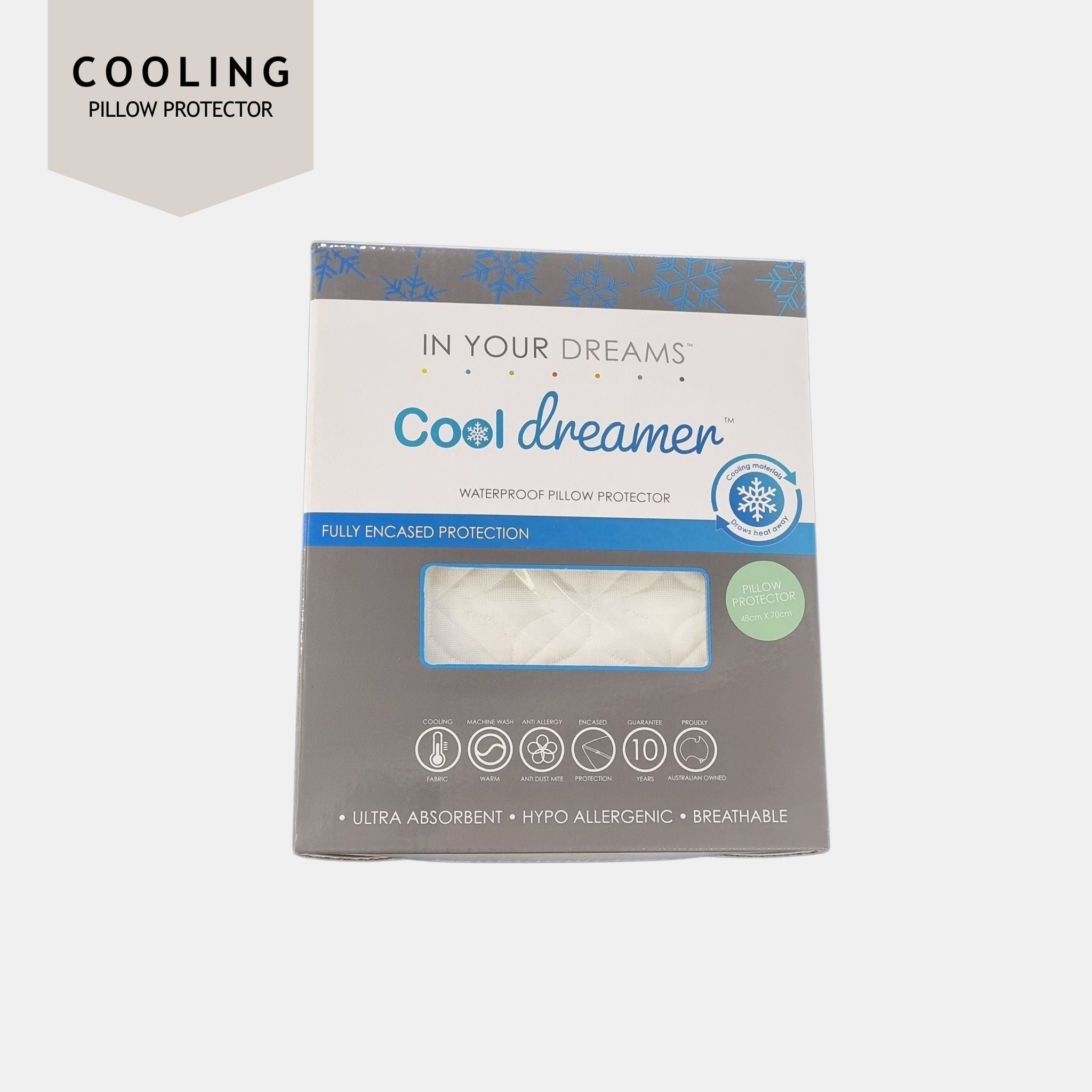 thumbnail image 2 of Mainstays Standard/Queen Pillow Protector 2-Pack - Cotton Touch, White With Zipper, Antimicrobial 2 of 6
