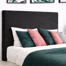 Load image into Gallery viewer, Nowra bedhead in Lunar Night fabric