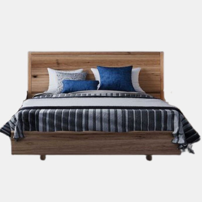 Reiss Timber floating bedframe with timber bedhead