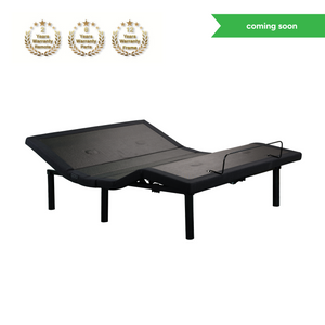 Adjustapedic 6.0 adjustable bed base with Geo-Curve spinal support and height-adjustable legs — Sleepdoctor Australia.