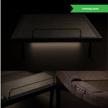 Load image into Gallery viewer, Adjustapedic 6.0 adjustable bed base showing USB charging ports, underbed LED lighting, and mattress retainer bar — Sleepdoctor Australia.