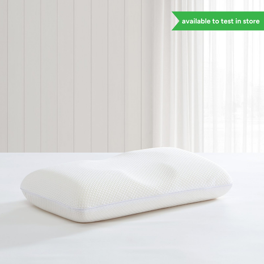 Argan oil memory foam pillow on bed