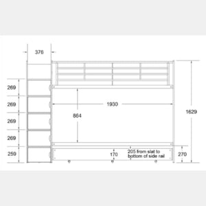 ashton bunk dimensions image