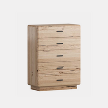 Load image into Gallery viewer, Santorini - messmate timber tallboy with curved edge finish