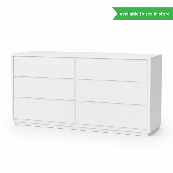 Verona 6 Drawer Low Chest