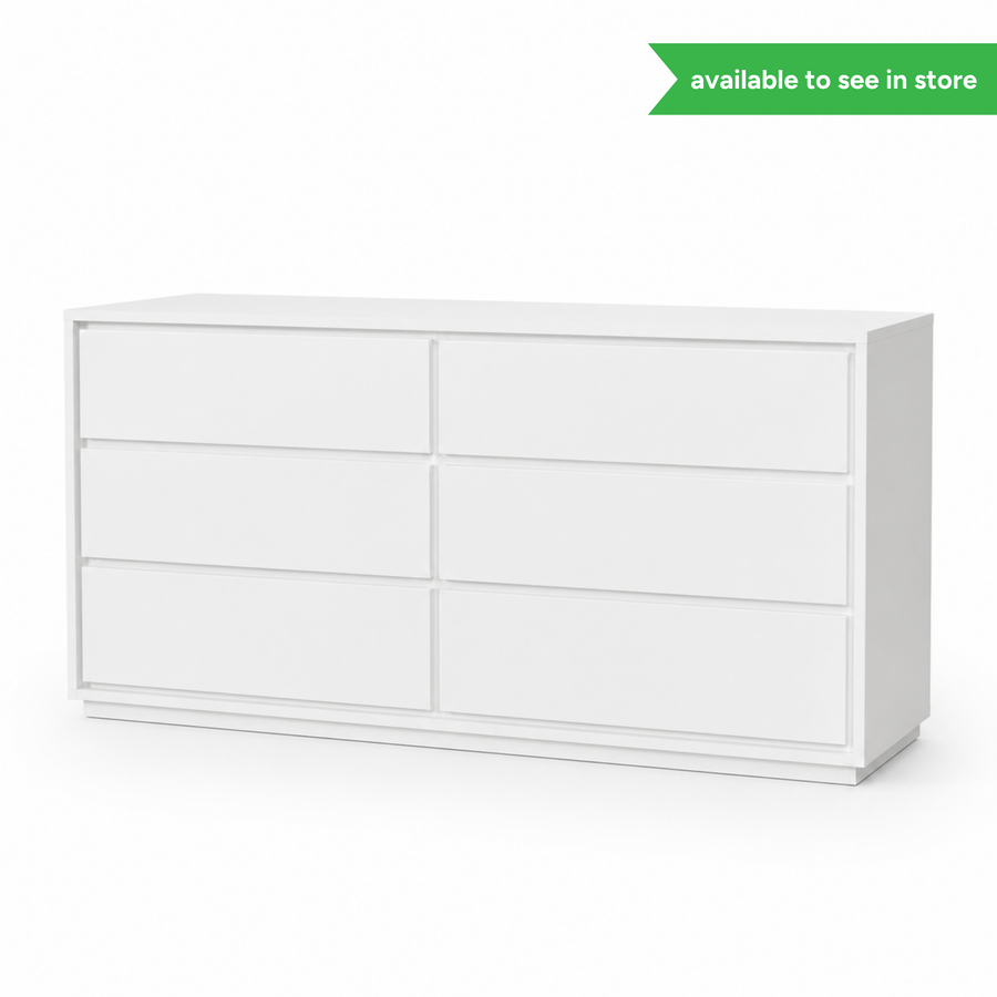Verona 6 Drawer Low Chest
