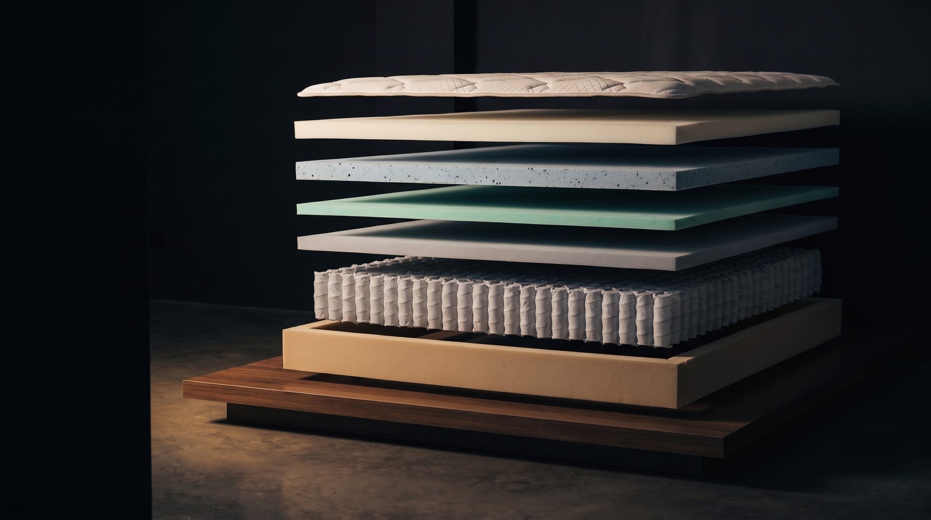 Luftstrom Thermoflow Mattress, exploded to show every layer