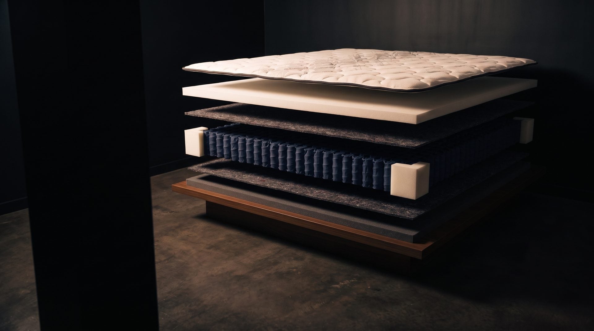 Activate Super Firm Mattress, exploded to show every layer